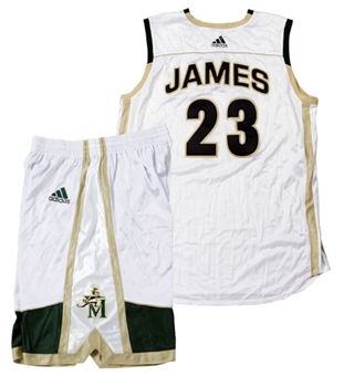 LeBron James Game Worn High School Uniform ( Jersey and Shorts )